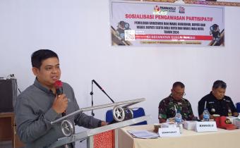 Bawaslu Kabupaten Dharmasraya Hadiri Sosialisasi Pengawasan Partisipatif Di Kecamatan Sungai Rumbai 
